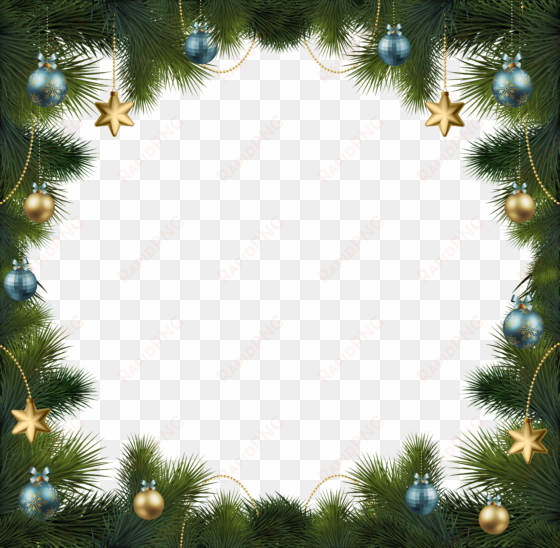 christmas pine transparent frame with ornaments gallery - transparent png christmas frames