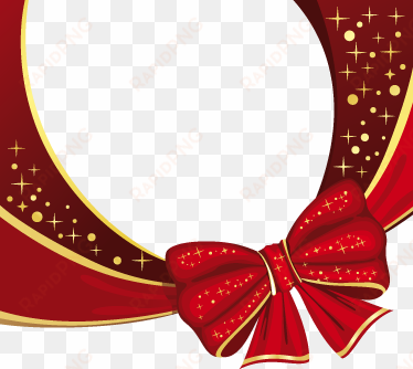 christmas ribbon sticker - greeting card vector