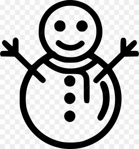 Christmas Snow Winter Snowman - Icon transparent png image