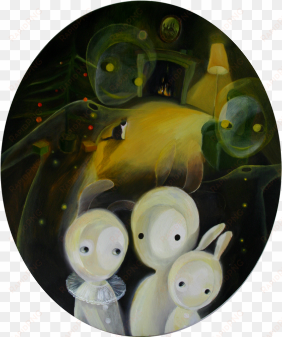 christmas spirits 50 x 60 oil on canvas - oil painting