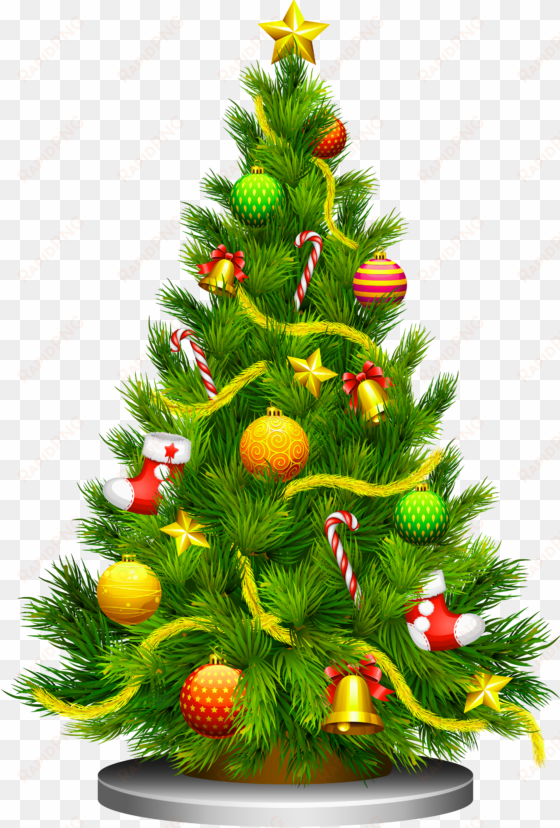 christmas tree png - decorated christmas trees illustrations