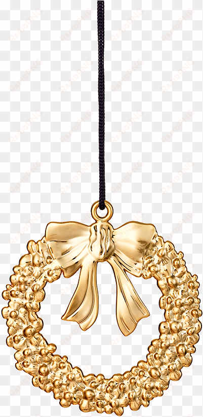 Christmas Wreath H8 Gold Plated Karen Blixen - Christmas Day transparent png image