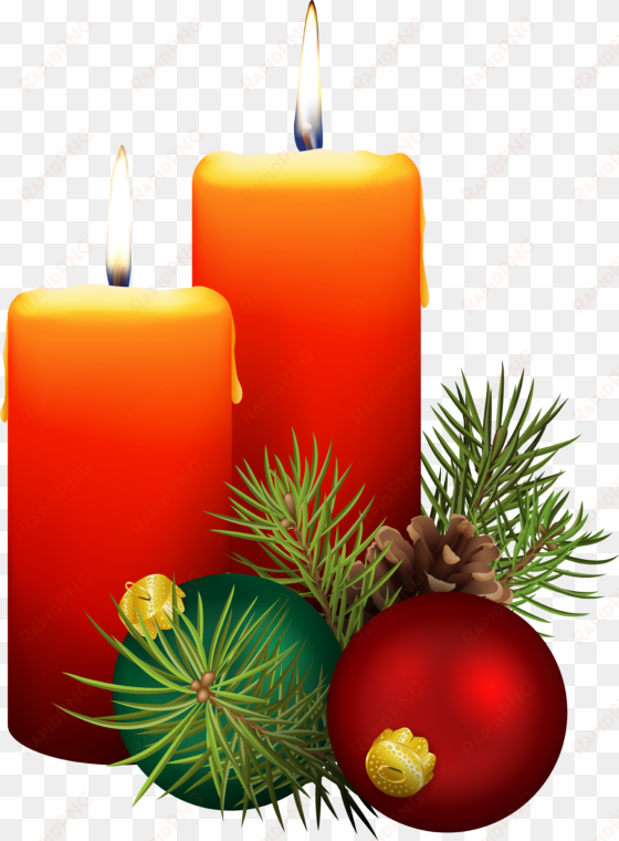 chrsitmas candles png - clip art