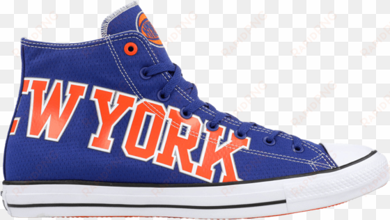chuck taylor all star hi 'new york knicks' - new york knicks converse blue high top sneakers