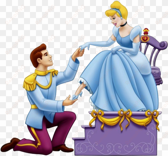 cinderella, prince charming, bruno - prince putting on cinderella's shoe