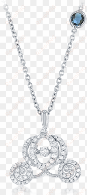 cinderella's carriage heartbeat diamond pendant 1/2cttw - enchanted disney cinderella's twinkling diamond and