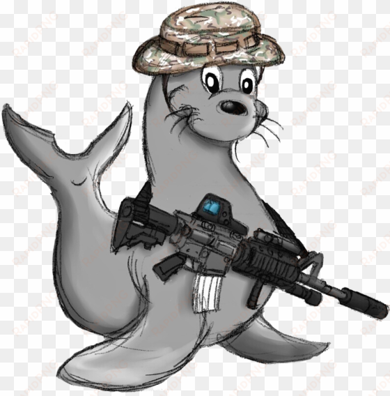 circa 1962 adopted as seal team one mascot - sammy the seal navy
