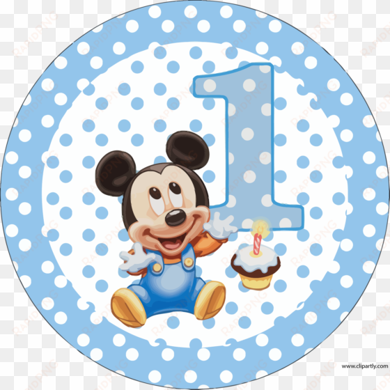 circle birthday mickey clipart png - mickey mouse bebe png