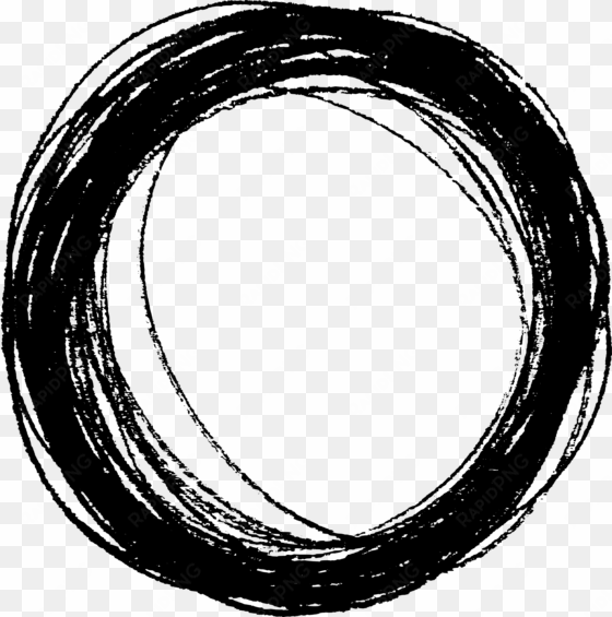 circle clipart scribble - black circle transparent png