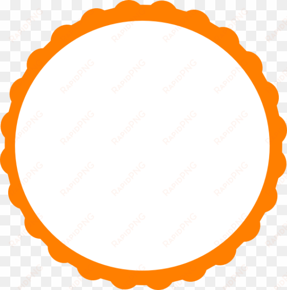 circular flame boarder clipart - circle frame png orange