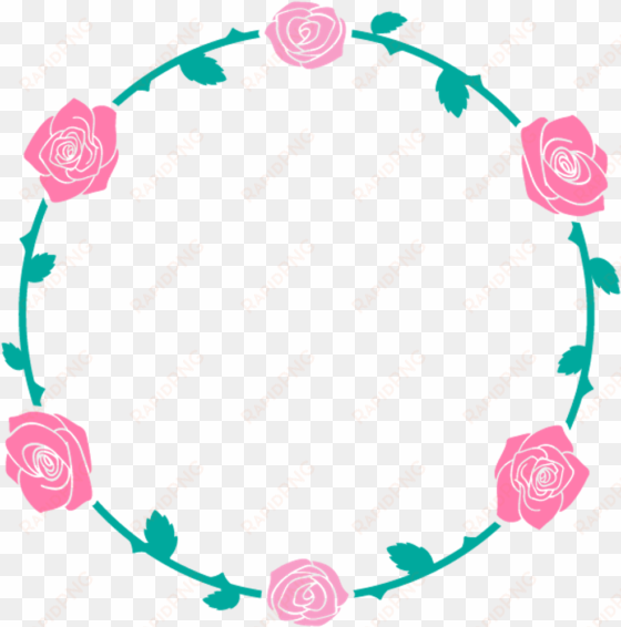 circulo de flores png - circulos de rosas png
