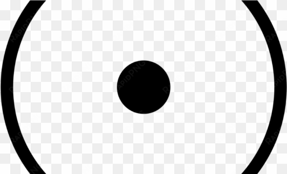 circumpunct or point within a circle - circle with point