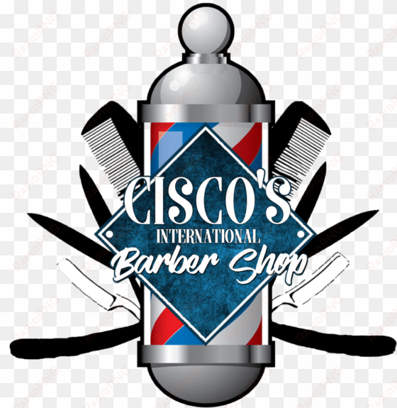 cisco barbershop logo - barber shop logo png