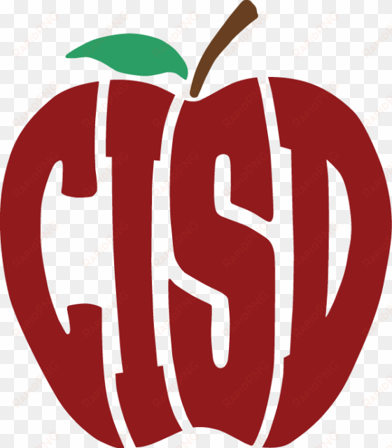 cisd red apple logo - castleberry isd logo