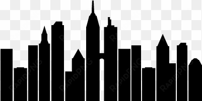 city skyline silhouette wall wall art decal - siluet art wall city