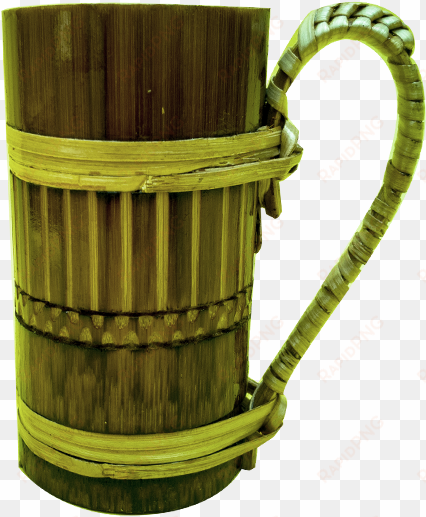 clannish brown bamboo beer mug - beer