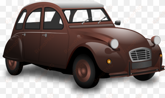 classic - brown car clipart