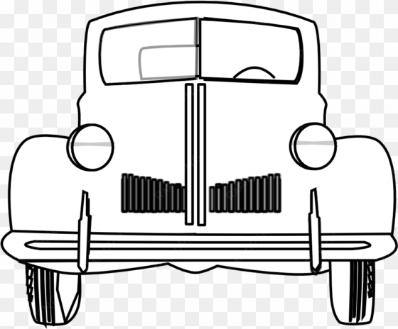 classic cars hd clipart - png black and white cars