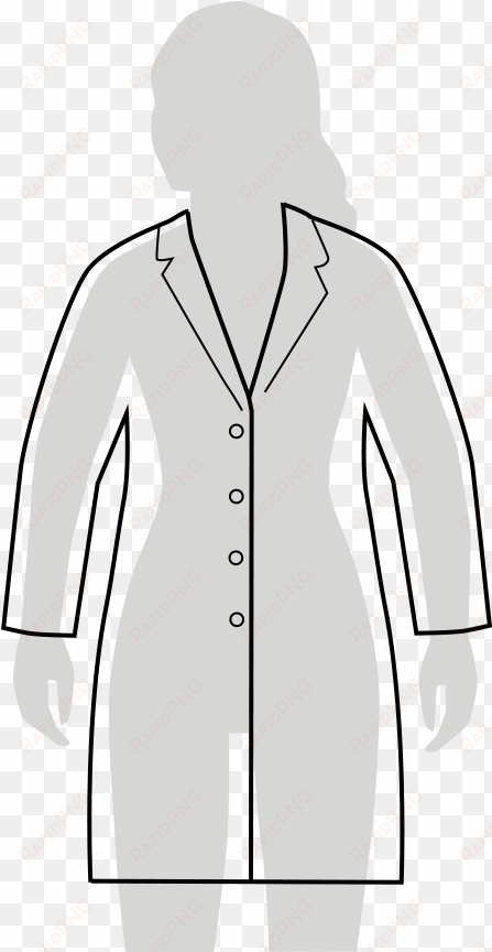 classic fit lab coat fit - sketch woman lab coat