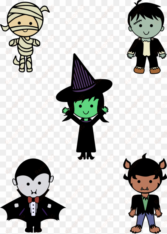 classic halloween monsters - halloween monsters png