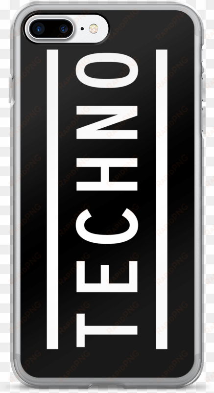 classic "techno" iphone case - mobile phone case