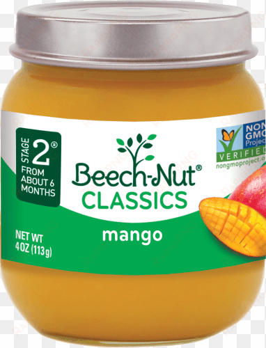 Classics Mango Jar - Beech Nut Baby Food Mango transparent png image