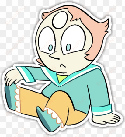 classroom gems baby pearl sticker stevenuniverse pearl - steven universe baby and pearl