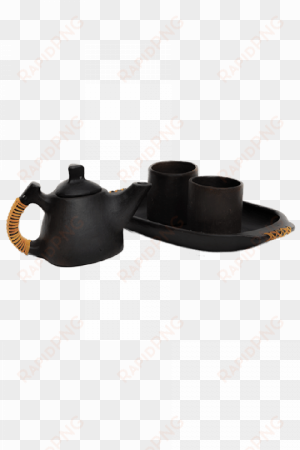 classy black evening tea set - stovetop kettle