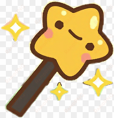 clawbert cute kawaii cartoon wand magic star fairy - transparent magic wand kawaii