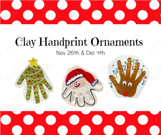 clay handprint making - indiana