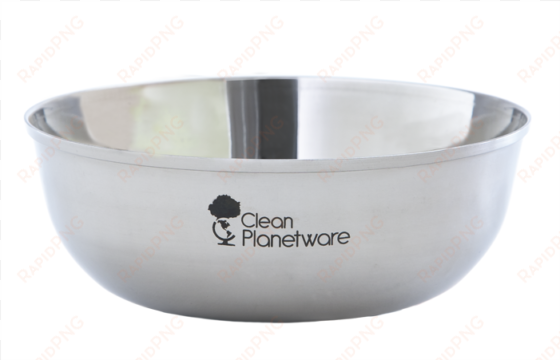 Clean Planetware Stainless Steel Soup/cereal Bowls - Clean Planetware Stainless Steel Dinnerware - Soup/cereal transparent png image