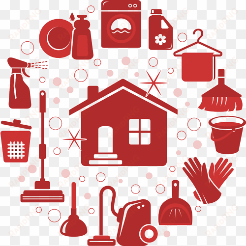 cleaning patrol services - house cleaning clip art
