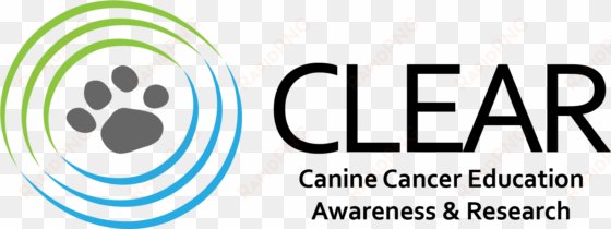 clear canine cancer logo clear canine cancer logo - circle