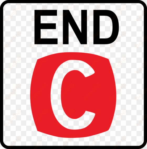 Clearway Ends Road - Clip Art transparent png image