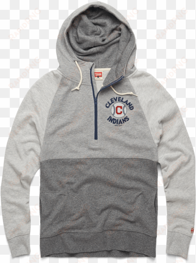 cleveland indians baseball power zip mlb retro hooded - hoodie