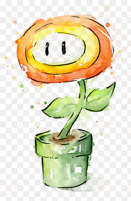 click and drag to re-position the image, if desired - mario fire flower art