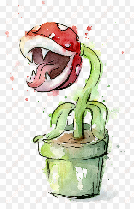 click and drag to re-position the image, if desired - mario piranha plant art