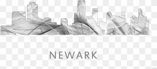 click and drag to re-position the image, if desired - newark skyline black and white