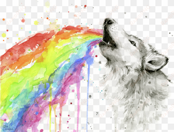 click and drag to re-position the image, if desired - rainbow watercolor