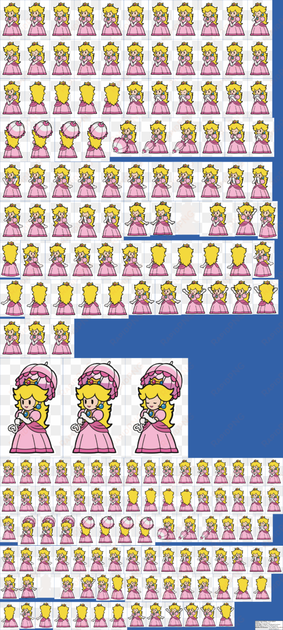 click for full sized image princess peach - paper mario color splash peach