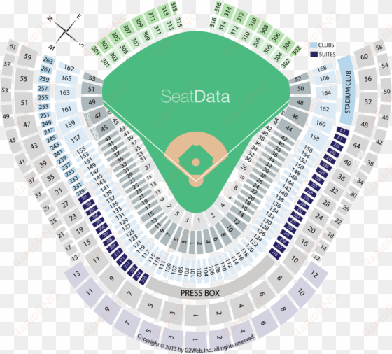 click section to see the view - dodger stadium