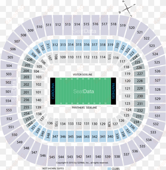 click section to see the view - thomas and mack seating chart