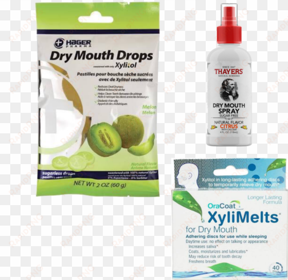 click to enlarge - hager pharma - dry mouth drops melon - 2 oz.