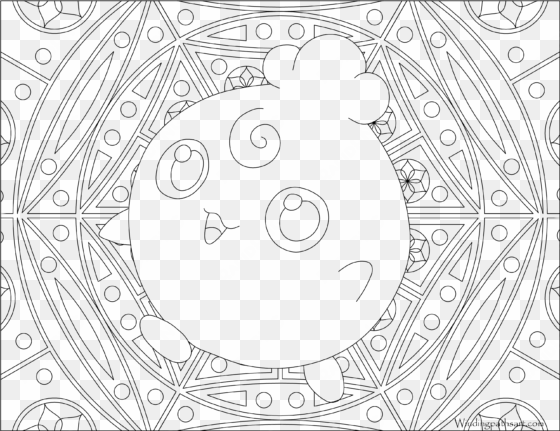 Click To See Printable Version Of Togepi Coloring Page - Adult Coloring Pages Pokemon transparent png image