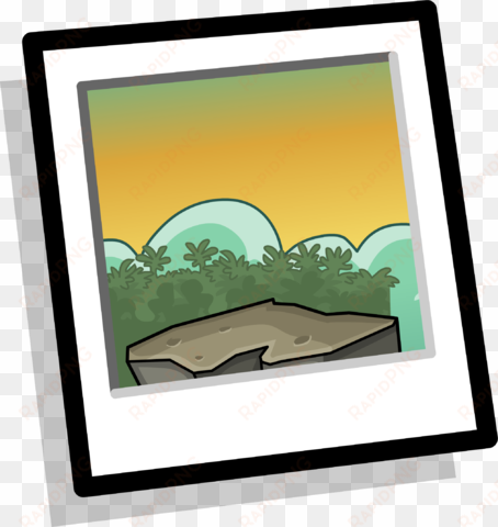 cliff lookout background icon - picture frame