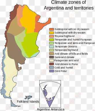 climate of argentina - argentina climate zones map