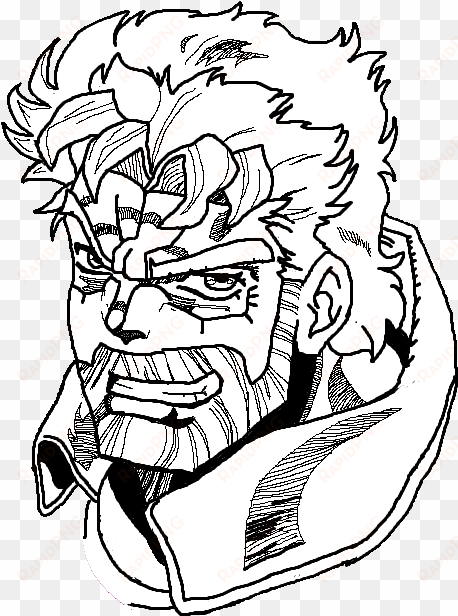 clip art black and white library community joseph joestar - drawing