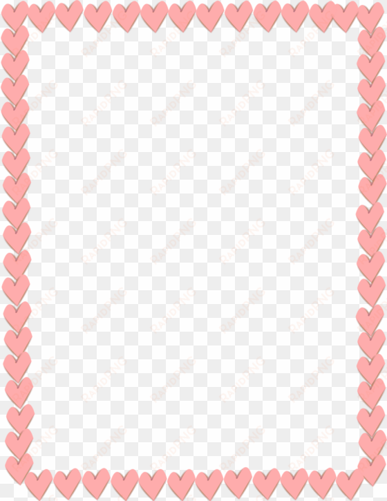 clip art black and white library hearts border free - transparent background heart border