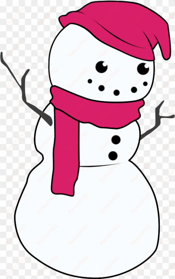 Clip Art Free Cute Christmas Snowman Clip Art Winter - Clip Art transparent png image