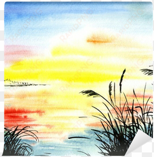clip art freeuse download drawing sunsets watercolor - watercolor painting